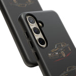 Trans Am Phone Case Black Gold, Three-View Vector Tough Cover