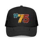 1975 Trucker Hat Vintage 1975 Birthday Gift Retro 70s Foam Snapback Cap