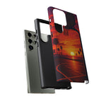 Basketball Court Sunset Phone Case | Tough Phone Case