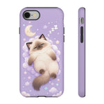 Ragdoll Sleepy Blue Eyes Kawaii Cat Art Tough Phone Case