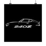 Datsun 240Z Poster Nissan Fairlady Z Classic JDM Car Wall Art Garage Decor