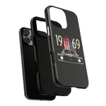 1969 Camaro SS American Flag Tough Phone Case Cover Gift Art