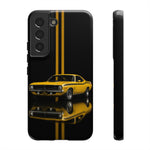 AAR Cuda Phone Case, Yellow 70 Muscle Car Stripe Studio Cover