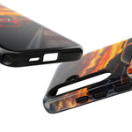 Orange C8 Z06 Flat Plane V8 Speed Art Tough Phone Case