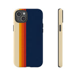 Retro Rainbow Stripe Phone Case | Tough Phone Case