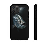 Tarpon Fishing Phone Case, Saltwater Portrait Black Cover, Gift