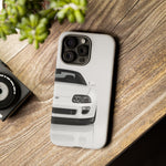 White MK4 Supra Phone Case, Retro 90s JDM Tough Cover for Car Enthusiasts