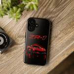 Red ZR1 C8 Phone Case for Chevy Fans, Tough Cover