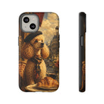 Poodle in Beret Phone Case | Vintage Paris Café Illustration