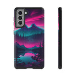 2 Rounds Canada Retina Artwork Vaporwave Phone Case – Landscape Aesthetic