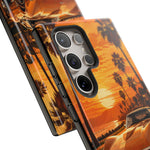 Orange Corvette C3 Stingray Sunset Palms Phone Case