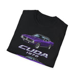 1970 Cuda purple car T-Shirt | Classic Muscle Car Tee
