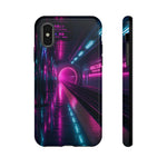 Neon Future Subway Station Tough Phone Case Cover Gift Art