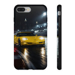 Yellow C5 Z06 Track Day Speed Art Tough Phone Case