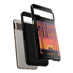Silverado sunset truck Phone Case | Retro pickup silhouette