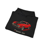 1971 Mustang Boss 351 Ford Classic Muscle Car Red Black Graphic Pullover Hoodie