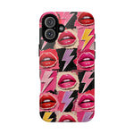Pop Art Lips and Lightning Bolt Phone Case