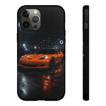 Orange C6 Neon Car Meet Tough Phone Case