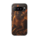 Burmese Golden Sable Portrait Art Tough Phone Case