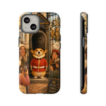 Corgi Royal Guard phone case | Cute British corgi soldier illustration