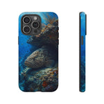 Grouper Reef Phone Case, Sunbeam Ledge Marine Art Tough Cover