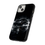 Black Sports Car Illustration 2023 Challenger SRT phone case | Car Drift Reflection