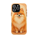 Pomeranian Tiny Fox Fluffy Art Tough Phone Case