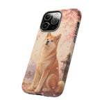 Akita Cherry Blossom Phone Case Sakura Dog Lover Gift