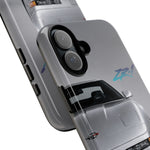 Silver C4 ZR1 Front View phone case | tough case for Vette Drivers
