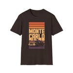 Monte Carlo Retro Sunset Car T-Shirt Classic Automotive Graphic Tee