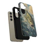 Jack Crevalle Strike Phone Case Saltwater Fishing Gift for Anglers