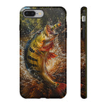 Peacock Bass Strike Phone Case Freshwater Fishing Gift for Anglers