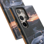 Skyline GT-R R34 White Nurburgring Speed Art Tough Phone Case