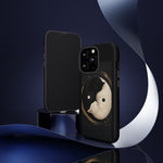 Yin Yang Cats Phone Case, Black White Stylized Art Cover