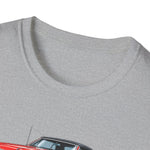 1965 Olds 442 Muscle Car T-Shirt | Classic Red Illustration
