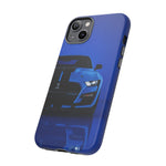 Blue Mustang Art Phone Case, GT500 American Muscle Car Tough Cover for Men
