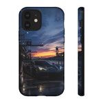 C8 GT Race Car Pit Lane Sunset Phone Case Tough Case