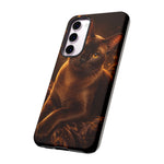 Burmese Golden Sable Portrait Art Tough Phone Case