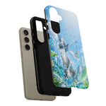 Copy of Silver Butterflies Tough Case | Blue Sky Water Droplets Phone Cover