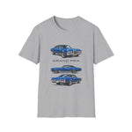 Blue 1970 Grand Prix Car T-Shirt | Classic Auto Trio Illustration