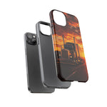 Classic Semi Truck Sunset Highway Phone Case Tough Case