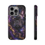 French Bulldog Galaxy Marble Art Tough Phone Case