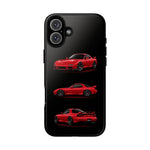 FD RX7 Phone Case Red, Three-View Vector Cover, JDM Gift