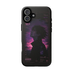 Melancholy Data Poster Phone Case, Glitch Anime Sky Tough Cover