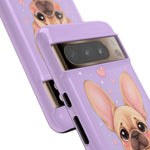 French Bulldog Bat Ears Kawaii Pet Dog Art Tough Phone Case