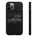 Z28 Camaro Phone Case Classic Muscle Car Patriotic Tough Cover Gift Art
