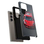 Red C8 Z06 Track Wing Tough Phone Case Cover Gift Art