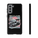 R34 Skyline GT-R Sakura Mountain JDM Tough Phone Case Gift