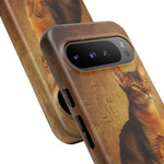Abyssinian Warm Ticked Portrait Art Tough Phone Case