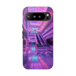 Empty Mall Escalator Vaporwave Art Tough Phone Case